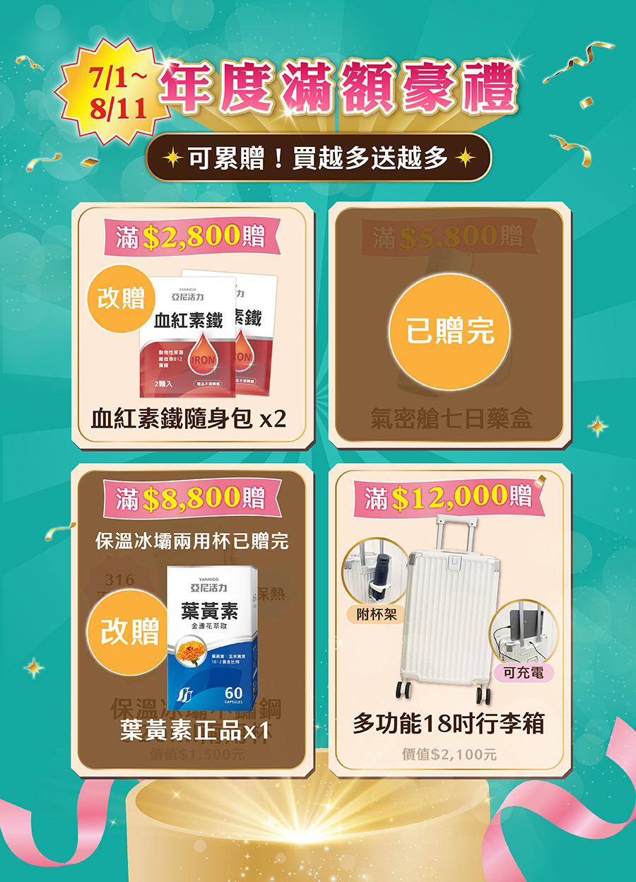 年度滿額好禮
