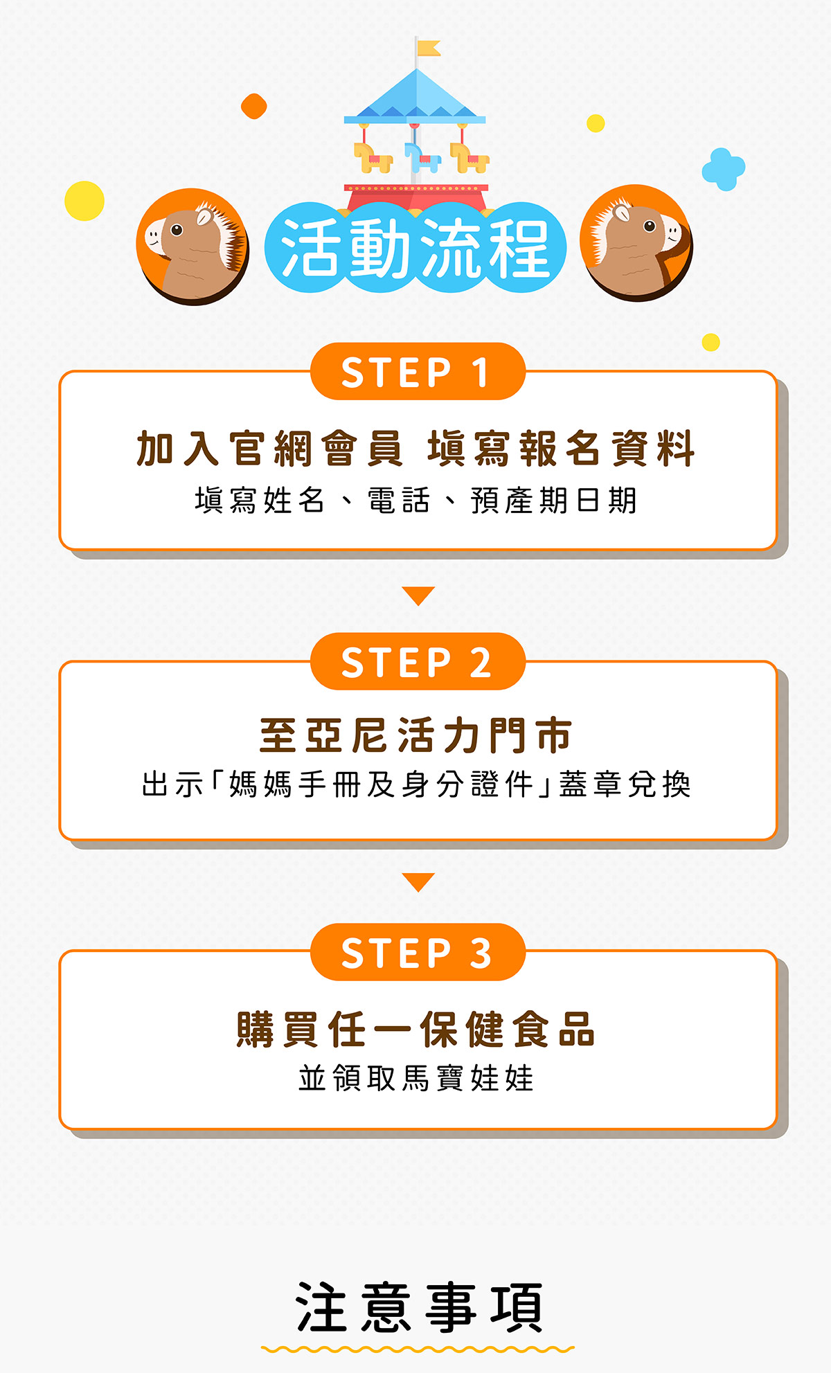 亞尼活力馬寶媽媽禮活動流程
