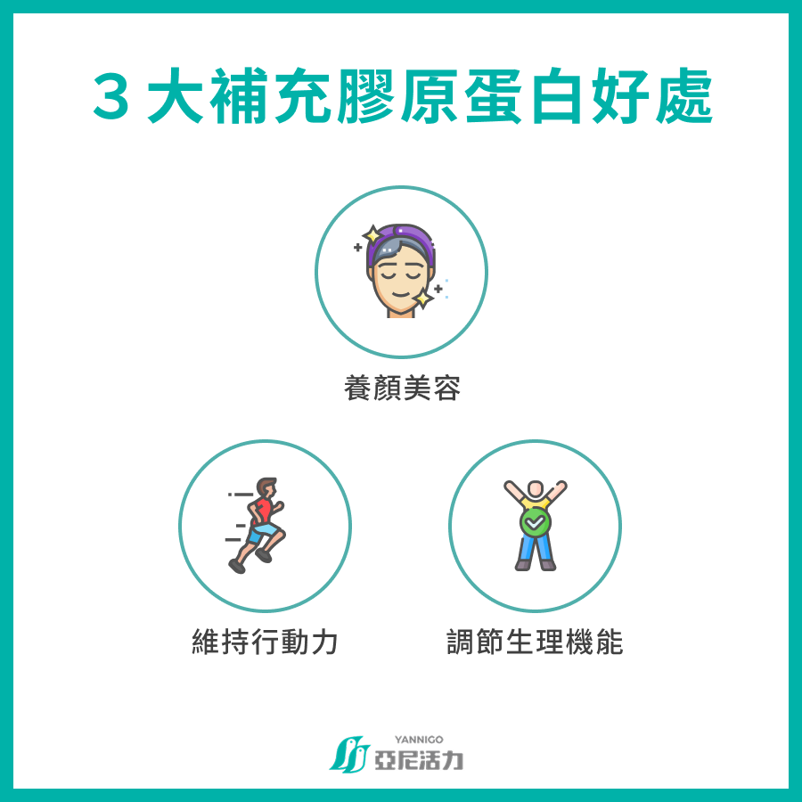 3 大補充膠原蛋白好處  養顏美容 維持行動力 調節生理機能